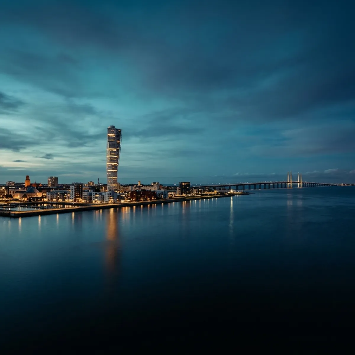 DPF-rengöring nära Malmö – vy över Malmö stad med Turning Torso